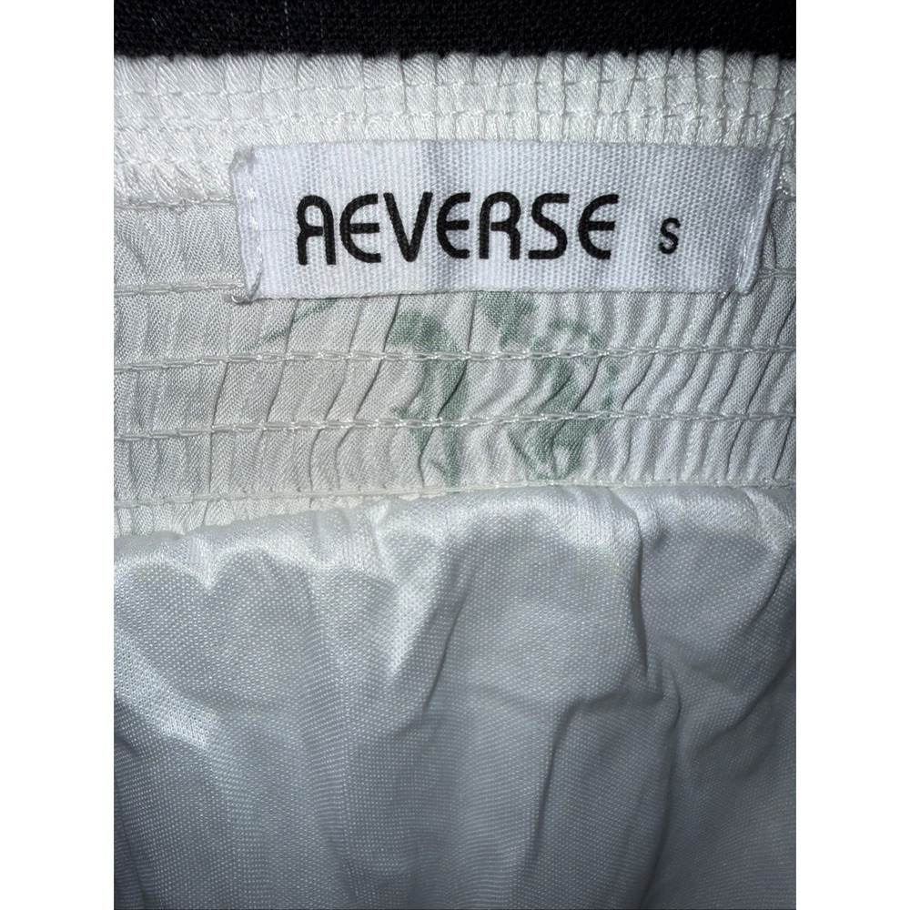 Reverse Dainty‎ Floral Crossover Midi Dress Sz Small Grern/White - Picture 9 of 13